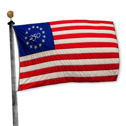 250th Anniversary Betsy Ross Printed Nylon Flag 3x5'